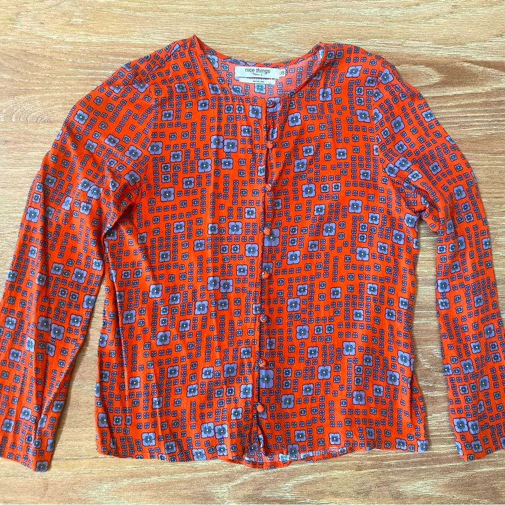 Nice things paloma s red labyrinth top size 38 gem